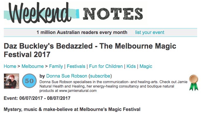 Weekend Notes- Bedazzled